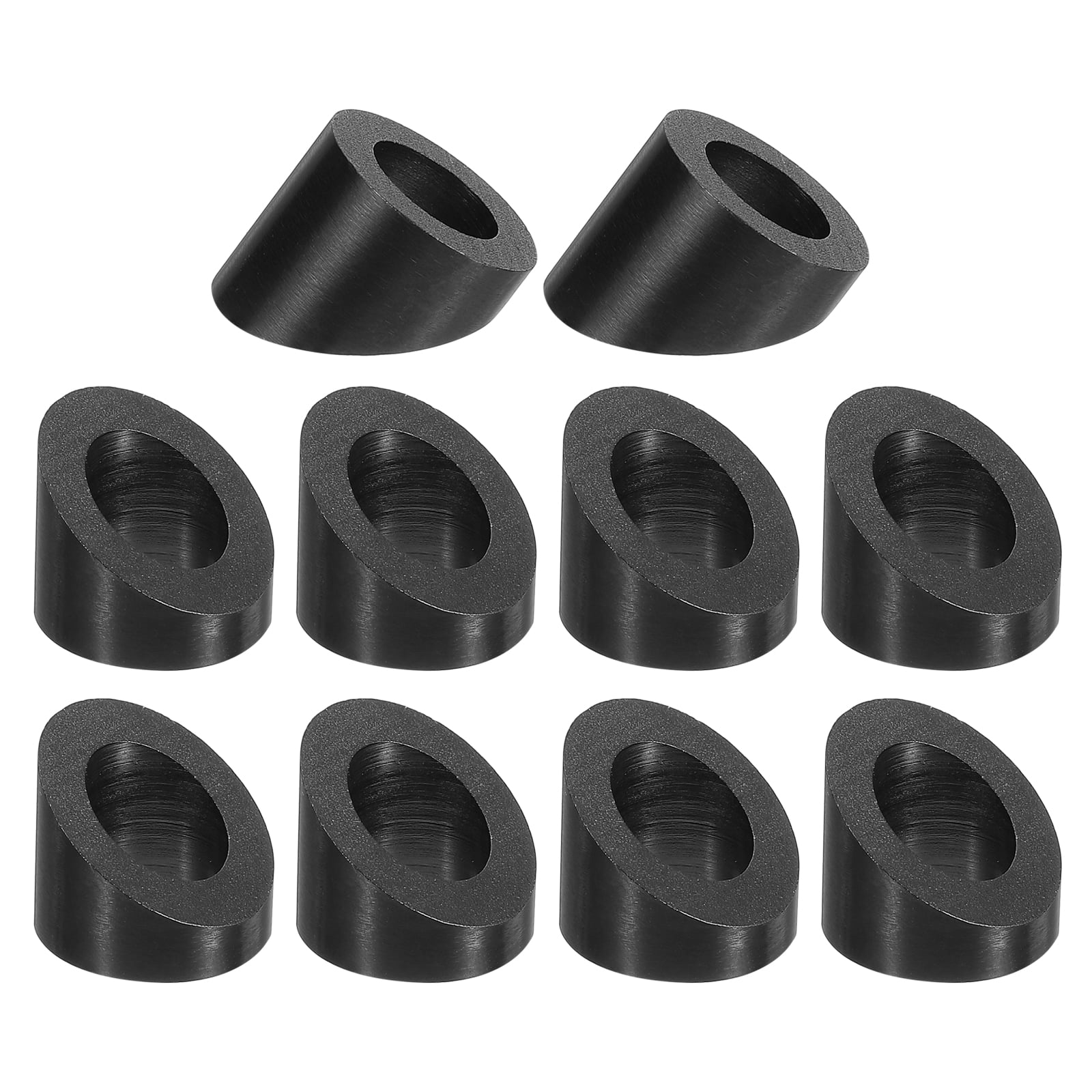 Uxcell 20 Pack 3/8 Inch 33 Degree Angle Beveled Washer, Black