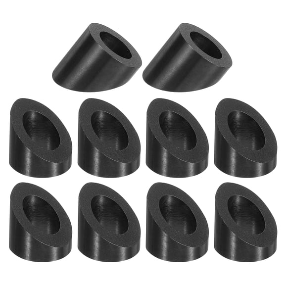 Uxcell 20 Pack 3/8 Inch 37 Degree Angle Beveled Washer, Black