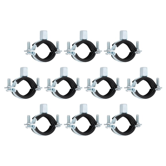 Uxcell 20 Pack Adjustable Pipe Bracket Clamp, 1-1/4"(32mm) Wall Ceiling Mount Supports