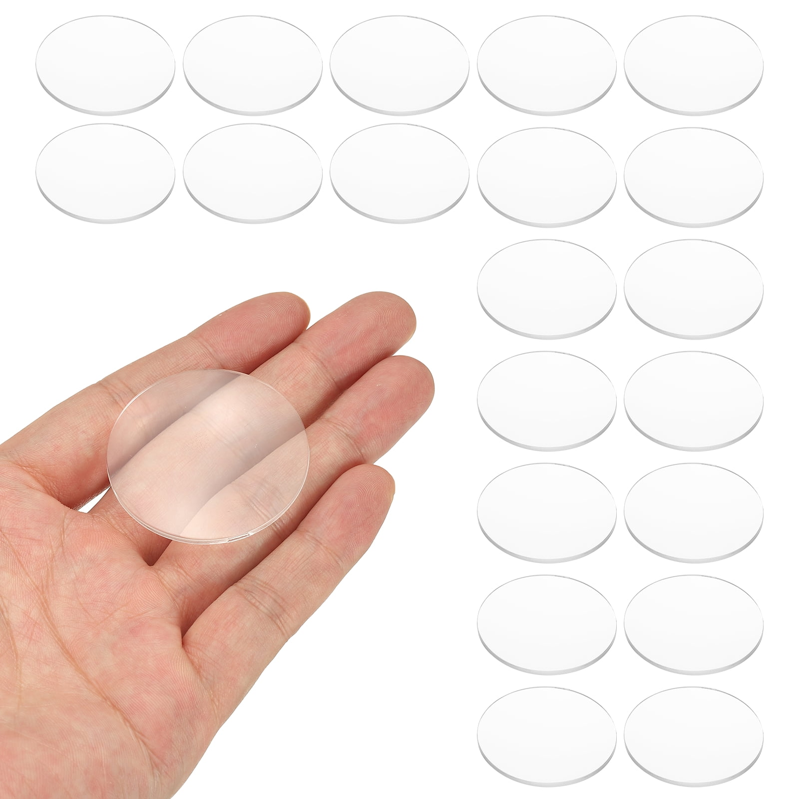 Uxcell 20 Pack Biconvex Lens, 41mm Dia. 180mm Focal Length Optical