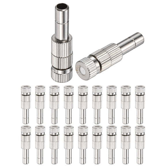 Uxcell 20 Pack Brass Misting Nozzles, 0.012"/0.3mm Mister Heads with Filter Mesh