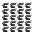 thumbnail image 1 of Uxcell 20 Pack Cable Clamps 28 mm 304 Stainless Steel Rubber R Shape for Tube, 1 of 7