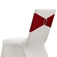 thumbnail image 1 of Uxcell 20 Pack Chair Sashes, Stretch Chair Cover Band with Buckle Slider Polyester Bows Cover Band Universal Elastic Ties for Wedding Party Ceremony Event Decorations, Burgundy, 1 of 6