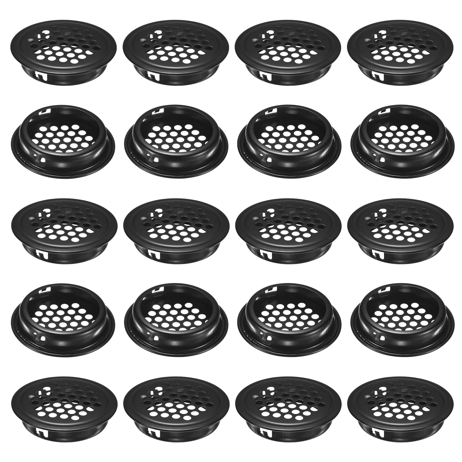 Uxcell 20-Pack Circular Soffit Vents, 35mm/1.38 Inch Stainless Steel
