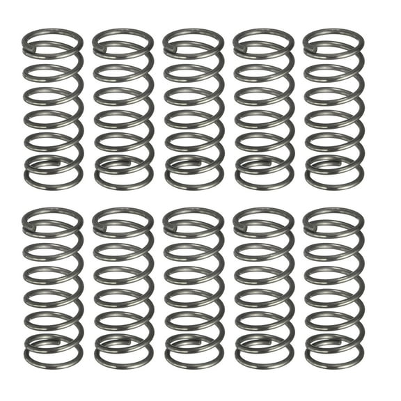Uxcell 20 Pack Compression Spring, 12mm OD, 1.2mm Wire Size, 30mm Free Length, Spring Steel Construction Extended Mechanical Compression Springs for Shop and Home Repairs, Silver Tone