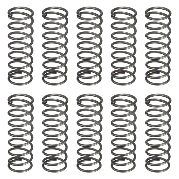 Uxcell 20 Pack Compression Spring, 12mm OD, 1.2mm Wire Size, 35mm Free Length, Spring Steel Construction Extended Mechanical Compression Springs for Shop and Home Repairs, Silver Tone