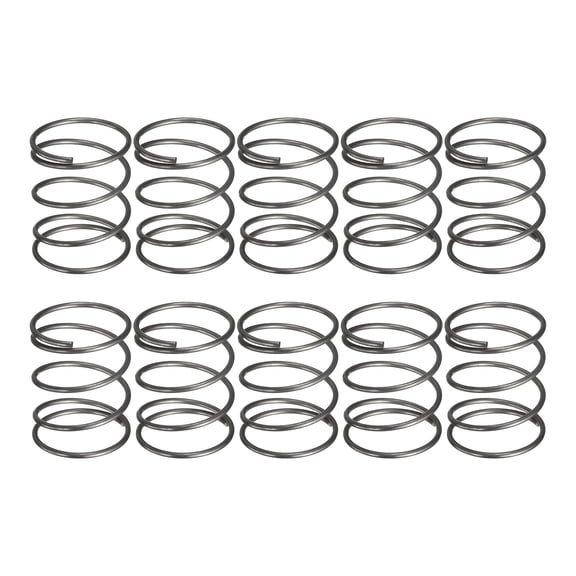 Uxcell 20 Pack Compression Spring, 20mm OD, 1.2mm Wire Size, 25mm Free Length, Spring Steel Construction Extended Mechanical Compression Springs for Shop and Home Repairs, Silver Tone