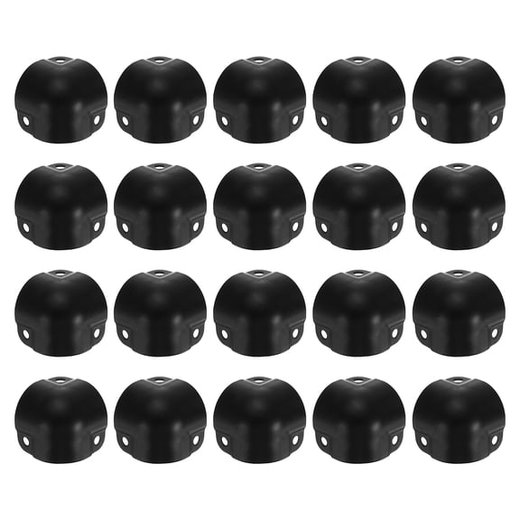 Uxcell 20 Pack Decorative Box Corner Cover, 26mm Metal Edge Guard, Furniture Corner Edges Protector, Black
