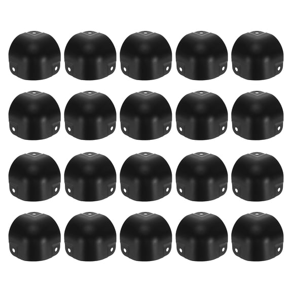 Uxcell 20 Pack Decorative Box Corner Cover, 29mm Metal Edge Guard, Furniture Corner Edges Protector, Black