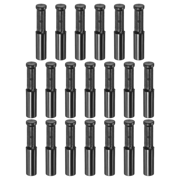 Uxcell 20-Pack Drip Irrigation End Plugs, 1/4 Inch Push-to-Fit Quick Connect End Cap Fittings [Black]