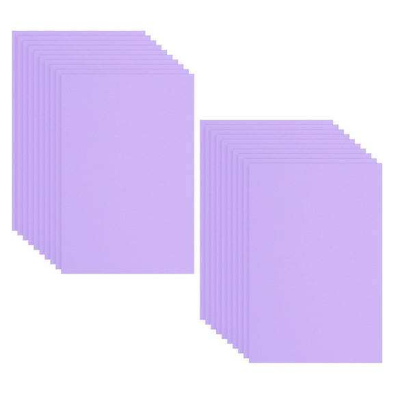 Uxcell 20 Pack EVA Foam Sheets, 12" x 8" 2mm Thick Foam Sheets Crafts Foam Paper, Light Purple