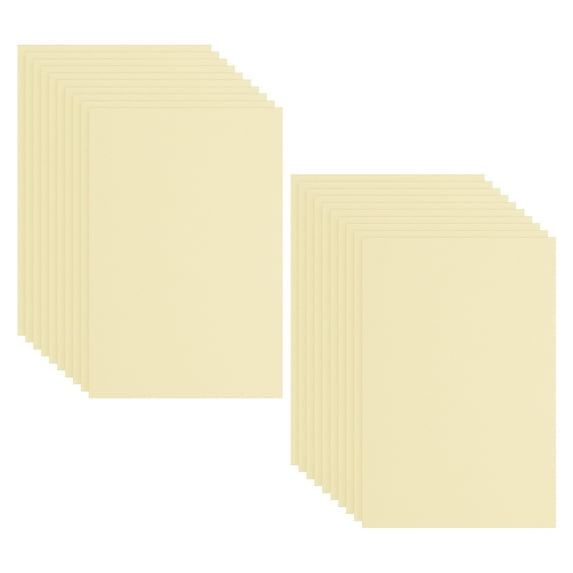 Uxcell 20 Pack EVA Foam Sheets, 12" x 8" 2mm Thick Foam Sheets Crafts Foam Paper, Light Yellow