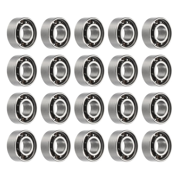 Uxcell 20 Pack Fingertip Spinner Bearings, 6.1x12.9x5.1mm Finger Spin Bearings Fingertip Bearing for Fidget Toys, Skateboards, Yo-Yo, Nail Art Accessories