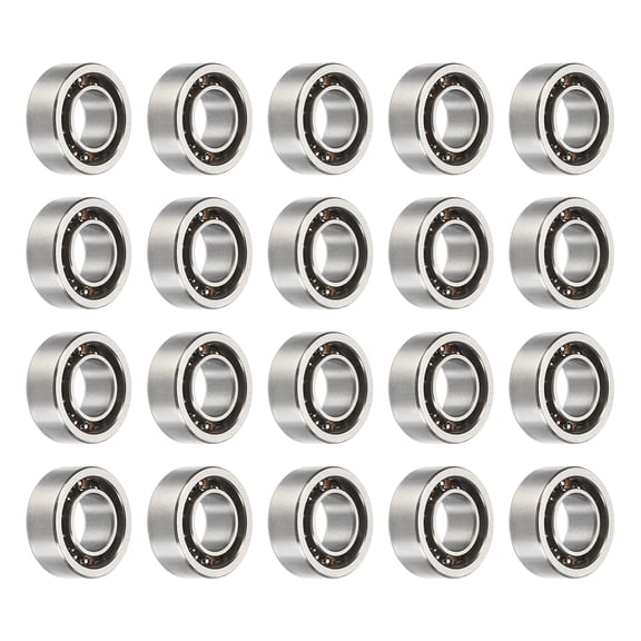 Uxcell 20 Pack Fingertip Spinner Bearings, 6.35x12.7x4.76mm Finger Spin Bearings Fingertip Bearing for Fidget Toys, Skateboards, Yo-Yo, Nail Art Accessories