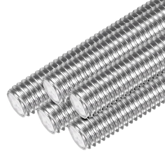 Uxcell 20-Pack Fully Threaded Rod, M5x30mm 304 Stainless Steel Right Hand Thread Bar Studs