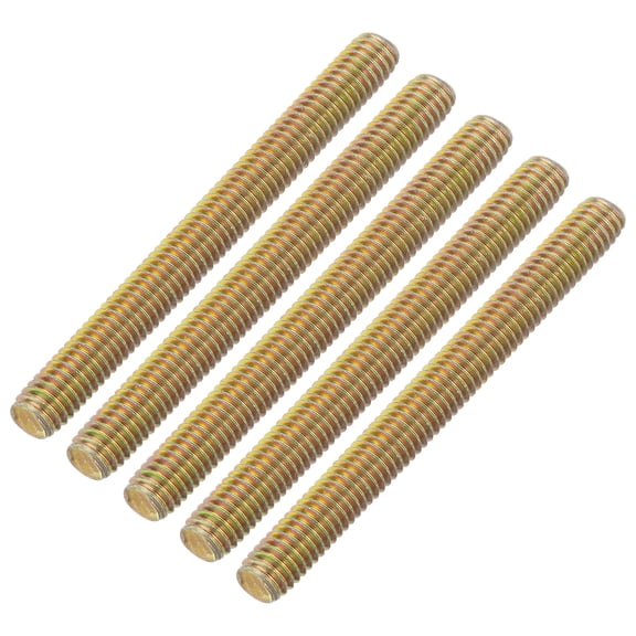 Uxcell 20 Pack Fully Threaded Rod, M6-1.0x60mm Carbon Steel Long Thread Screw
