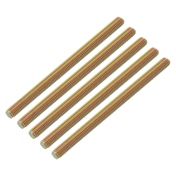 Uxcell 20 Pack Fully Threaded Rod, M8-1.25x120mm Carbon Steel Long Thread Screw