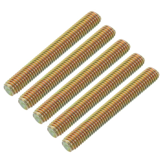 Uxcell 20 Pack Fully Threaded Rod, M8-1.25x60mm Carbon Steel Long Thread Screw