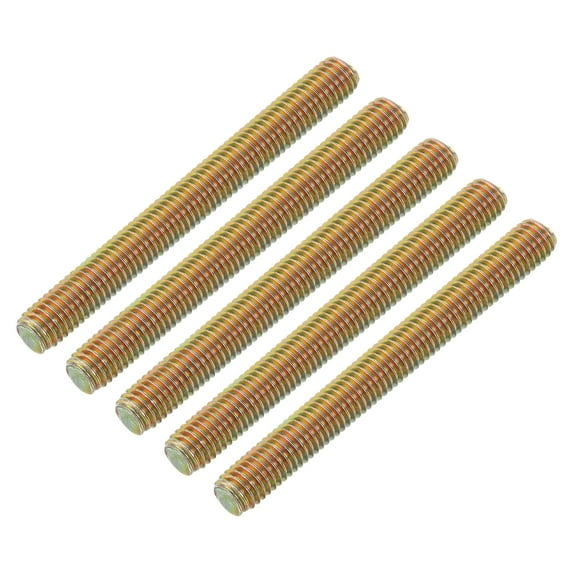 Uxcell 20 Pack Fully Threaded Rod, M8-1.25x75mm Carbon Steel Long Thread Screw