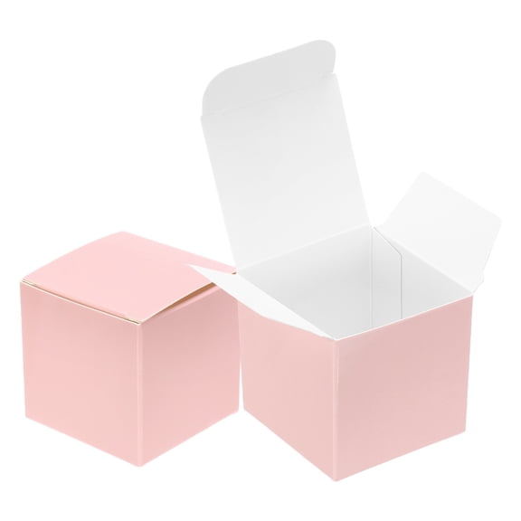 Uxcell 20 Pack Gift Boxes, 2" Square Cardboard Craft Box with Lids, Favor Treat Candy Container for Gift Wrapping, Wedding, Holiday, Birthday, Graduation, Party Supplies, Pink