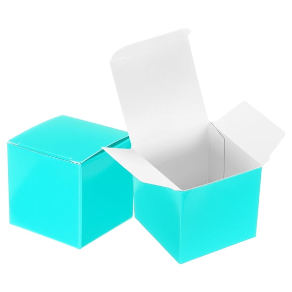 Uxcell 20 Pack Gift Boxes, 2" Square Cardboard Craft Box with Lids, Favor Treat Candy Container for Gift Wrapping, Wedding, Holiday, Birthday, Graduation, Party Supplies, Blue