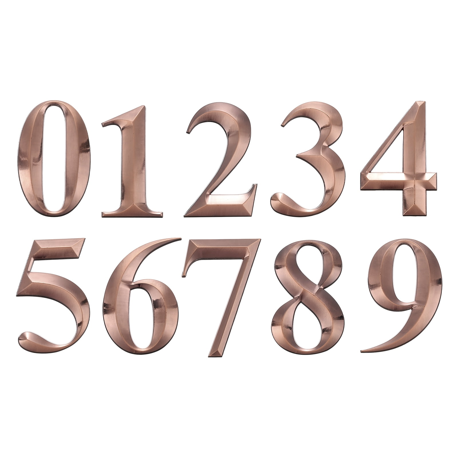 Uxcell 20 Pack House Numbers for Outside, 5 Inch 0-9 Self Adhesive ...