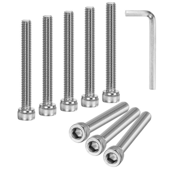 Uxcell 20-Pack M6 x 50mm Hex Socket Head Cap Screws Bolts, 304 Stainless Steel Machine Bolt Full Thread Precision Fasteners