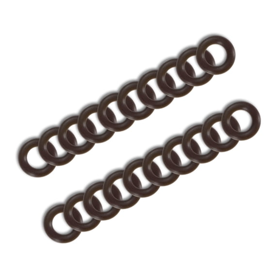 Uxcell 20-Pack O Ring Assortment Kit, 1/4" Fluorine Rubber Pressure Washer O Rings for Gas Connections