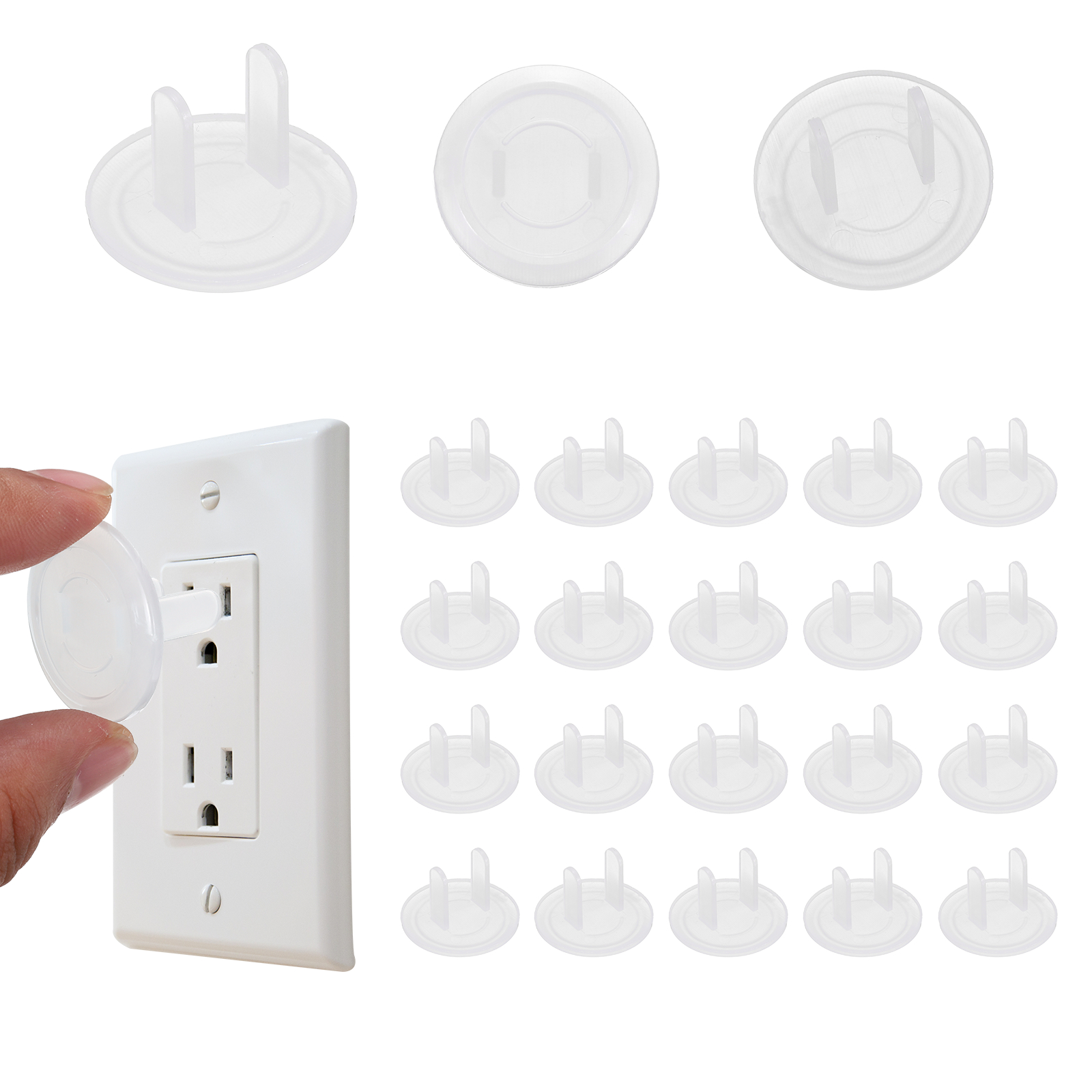 Electrical Plug Jacket Uxcell 20 Pack Outlet Covers Proofing, Electrical Safety Plug Covers ...