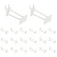 thumbnail image 1 of Uxcell 20 Pack Pegboard Hooks, 3 Inch Durable Plastic Pegboard Display Hooks Peg Board Organizer Accessories for Shop Craft Tool Organization Wall Storage Gridwall, White, 1 of 6