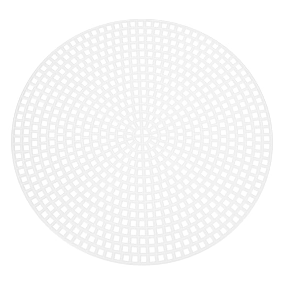 Uxcell 20 Pack Plastic Mesh Canvas Sheets, 4.5" Circle Mesh Mat for  Embroidery, Knit Crochet, Craft Projects, Bag Making, Home Decoration, White