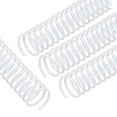 thumbnail image 1 of Uxcell 20 Pack Plastic Spiral Binding Coils, 14mm(9/16") Binding Coils 90 Sheet Capacity Spiral Binder Rings, White, 1 of 6