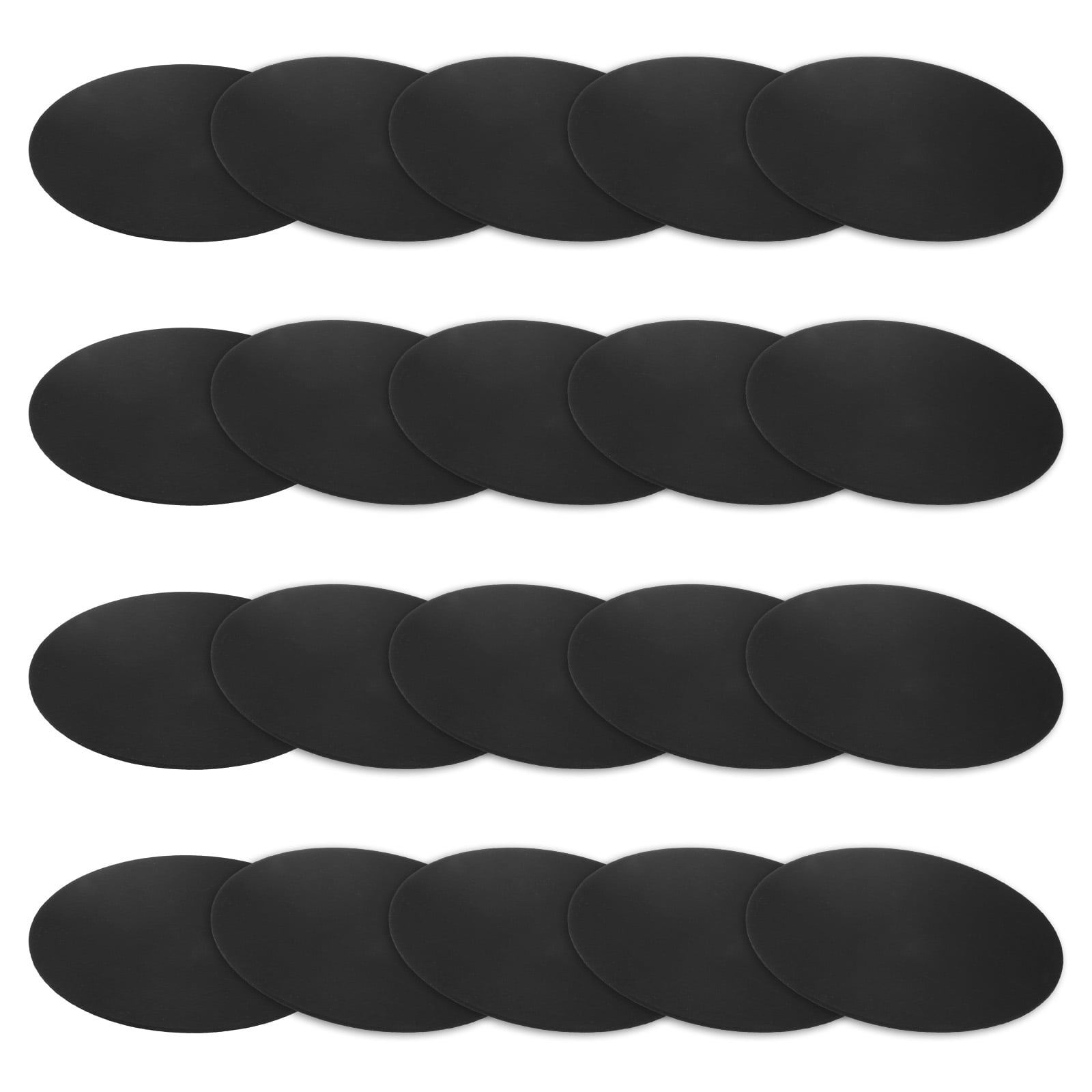 Uxcell 20-Pack Rubber Solid Discs Washers 100mm OD x 1.5mm Thick for HVAC Black