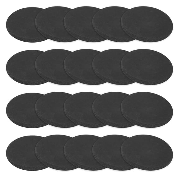 Uxcell 20-Pack Rubber Solid Discs Washers, 15mm OD x 1.5mm Thickness