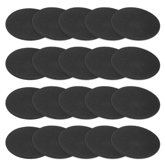 Uxcell 20-Pack Rubber Solid Discs Washers 20mm OD x 1.5mm Thick for HVAC Black