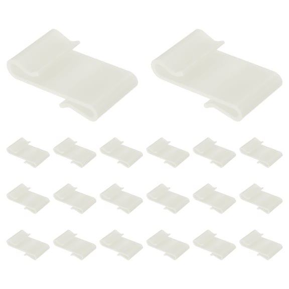 Uxcell 20 Pack Slat Wall Panel Hooks, 1.8 Inch Plastic Slat Wall Accessories Gridwall Hooks Shelves Hanging Accessories for Garage Tool Organization Wall Storage Shop Retail, White