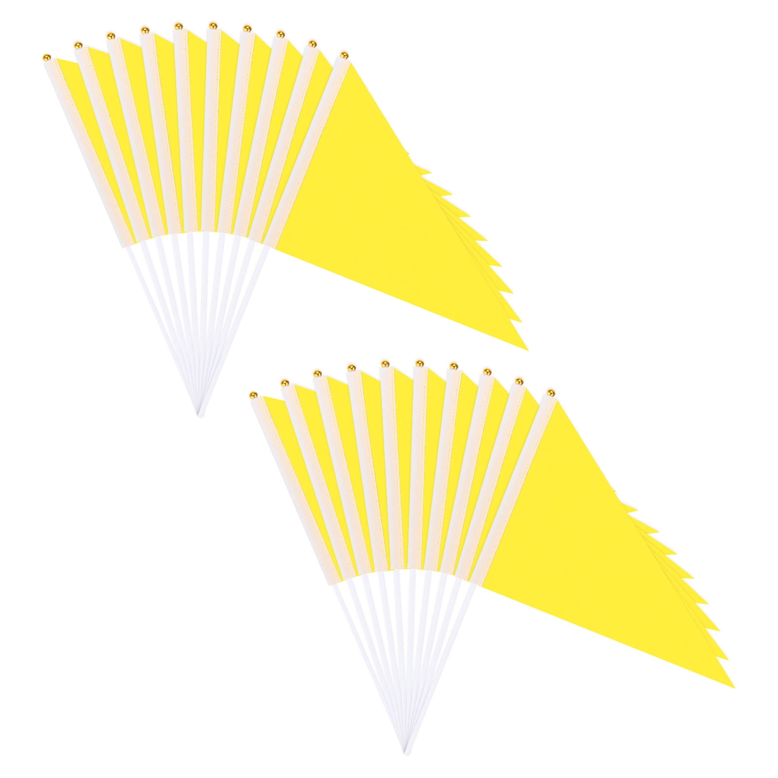 Small Solid Color Flags Uxcell 20-Pack Solid Color Blank Hand Held Plain Flags, 8x12 Inch ...