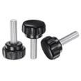 thumbnail image 1 of Uxcell 20 Packs M8 x 25mm Male Thread 25mm Head Knurled Knobs Thumb Screws Clamping Knobs, 1 of 5
