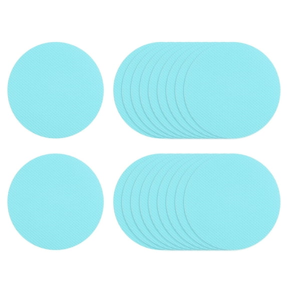 Uxcell 20 Packs Non Slip Stickers 3.15" Bath Shower Floor Round Style Decals Blue