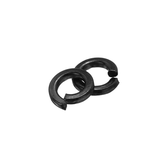 Uxcell 20 Pcs #10 Split Lock Washer, Spring Lock Washer Carbon Steel Split Locking Ring Black Oxide for Screws Bolts Furniture Home Applications, Black