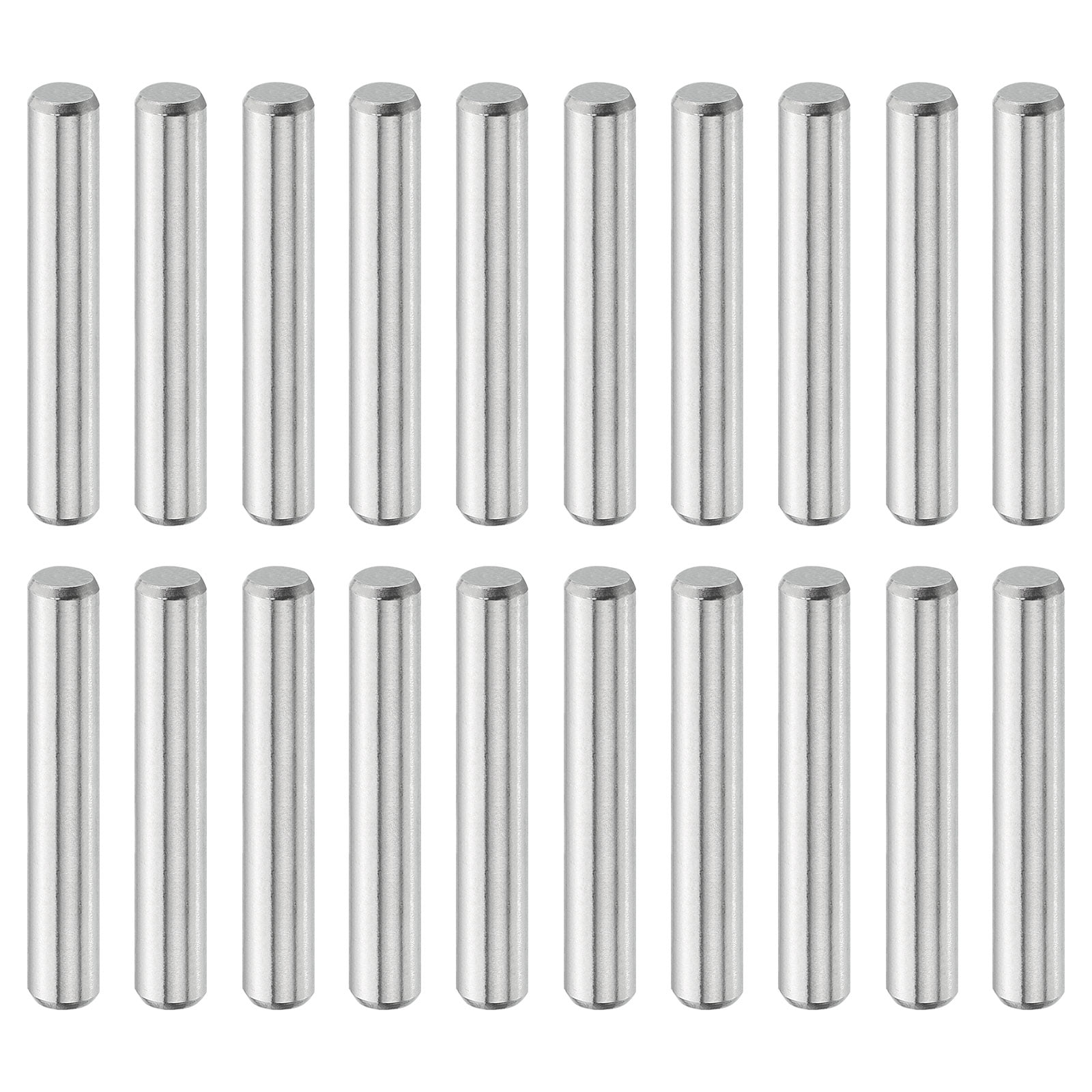 Uxcell 20 Pcs 4 mm x 25 mm Dowel Pins, 316L Stainless Steel Cylindrical ...