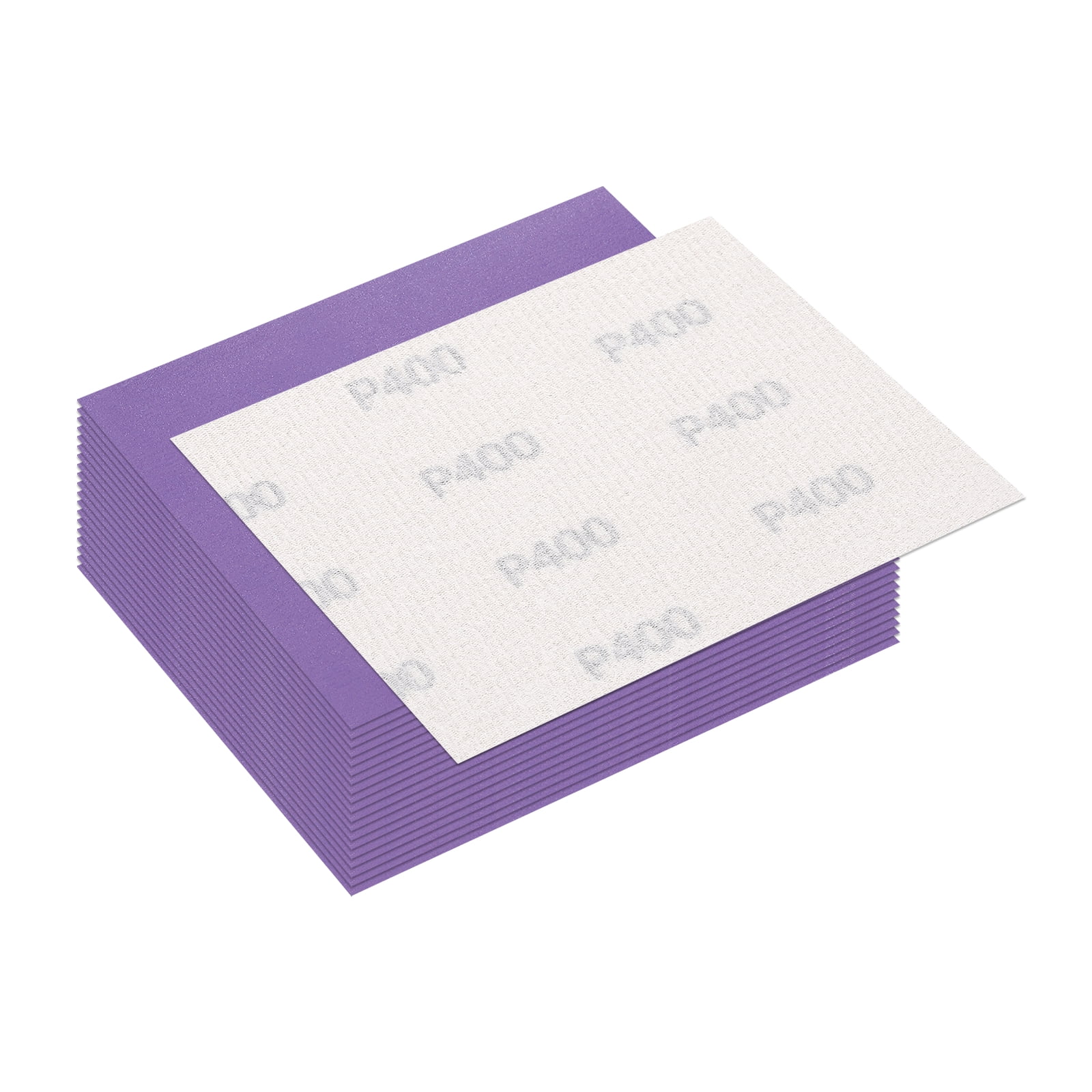 Uxcell 20 Pcs 400 Grit Sandpaper, 4.5 x 5.5 Inch Sand Paper Hook and ...