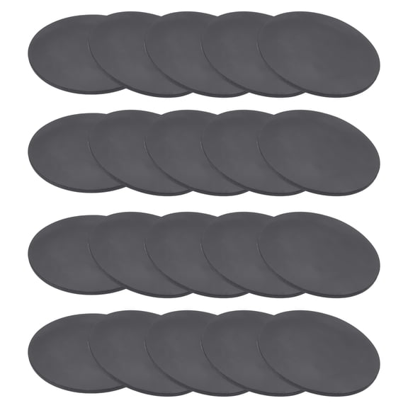 Uxcell 20 Pcs 40mm ID x 1.5mm Thick Rubber Solid Discs Washers, Black
