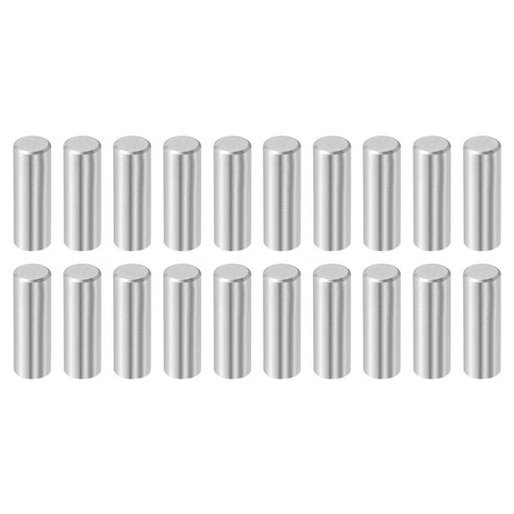Uxcell 20 Pcs 6 mm x 18 mm Dowel Pins, 316L Stainless Steel Cylindrical Dowel Pins Shelf Support Peg Pin Rod Fasten Elements Metal Shelf Pegs Silver Tone