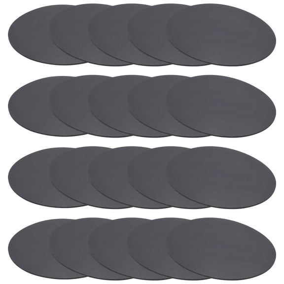 Uxcell 20 Pcs 90mm ID x 1.5mm Thick Rubber Solid Discs Washers, Black