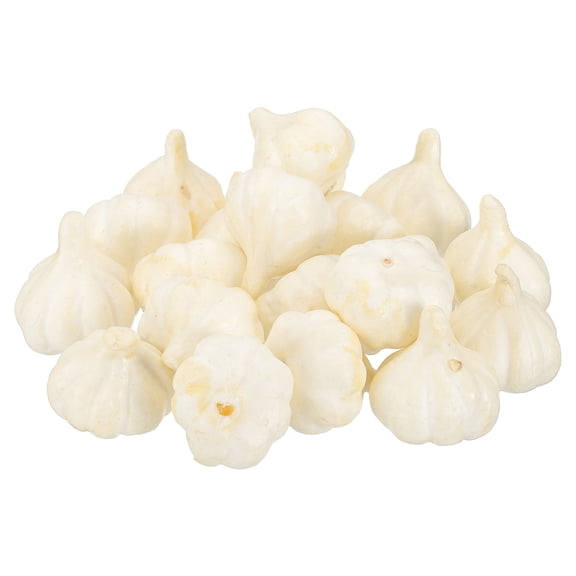 Uxcell 20 Pcs Artificial Mini Garlic, Foam Lifelike Fake Fruit Model Small Garlic