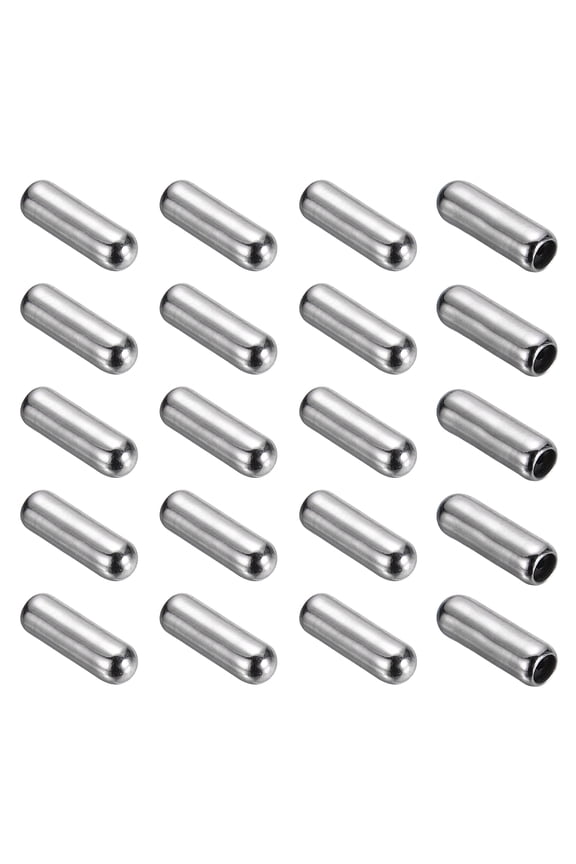 20 Pcs Brooch Pin End Cap, 10mm Brass Brooch Pin Stoppers Lapel End Cap Locking Backing for DIY Jewelry Making Accessories, White