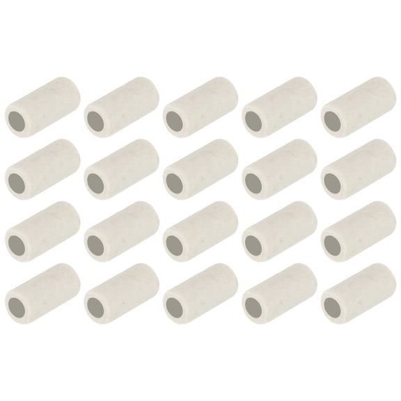 Uxcell 20 Pcs Ceramic Tube Insulated Electronic Wire Heat Insulation Protection Single Bore 10mm x 10mm