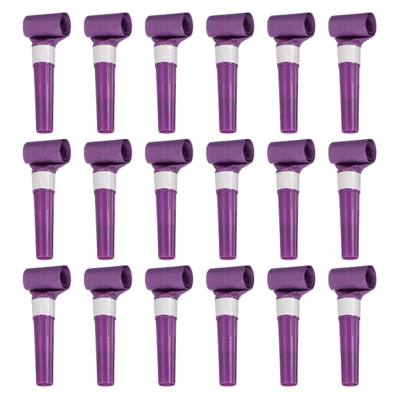 Uxcell 20 Pcs Colorful Noise Makers Plastic Party Blowers Party Favors for Birthday Parties Holiday Christmas New Years Gift Favors, Purple