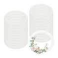 thumbnail image 1 of Uxcell 20 Pcs Dream Catcher Rings, 1.5 inch Floral Macrame Plastic O Rings DIY Round Plastic Hoops for Crochet Craft Making Wall Hanging Wedding Wreath Christmas, White, 1 of 6